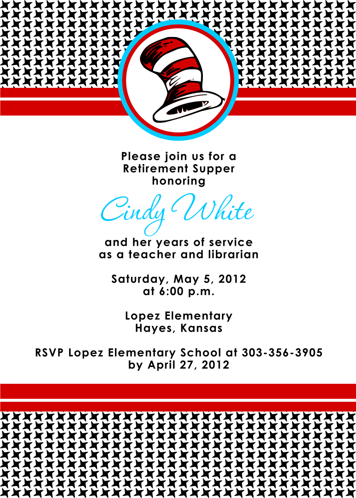 Free Printable Retirement Invitations For Teachers