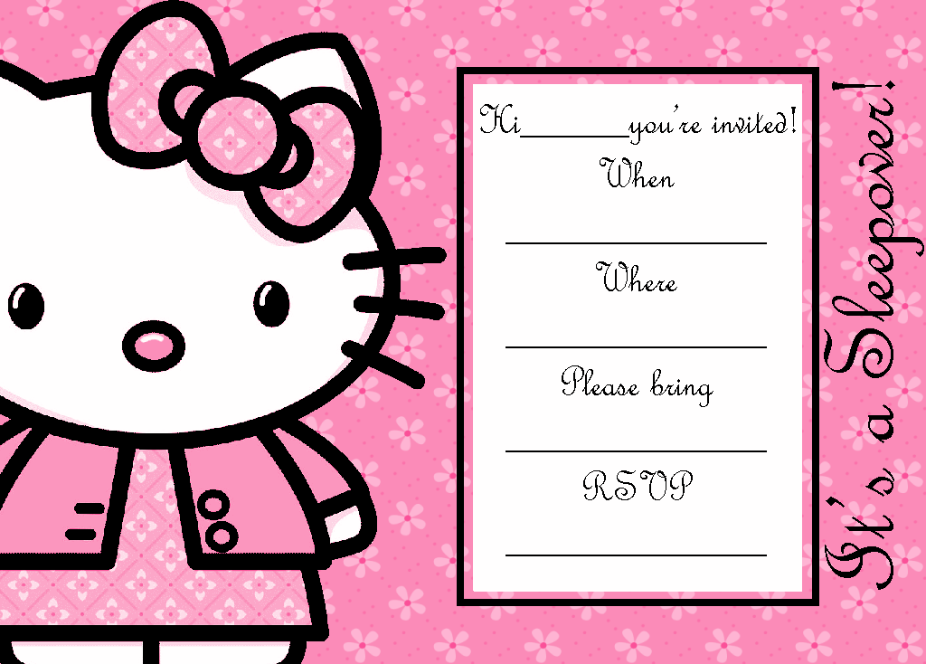 Free Printable Slumber Party Invitation Templates 2018
