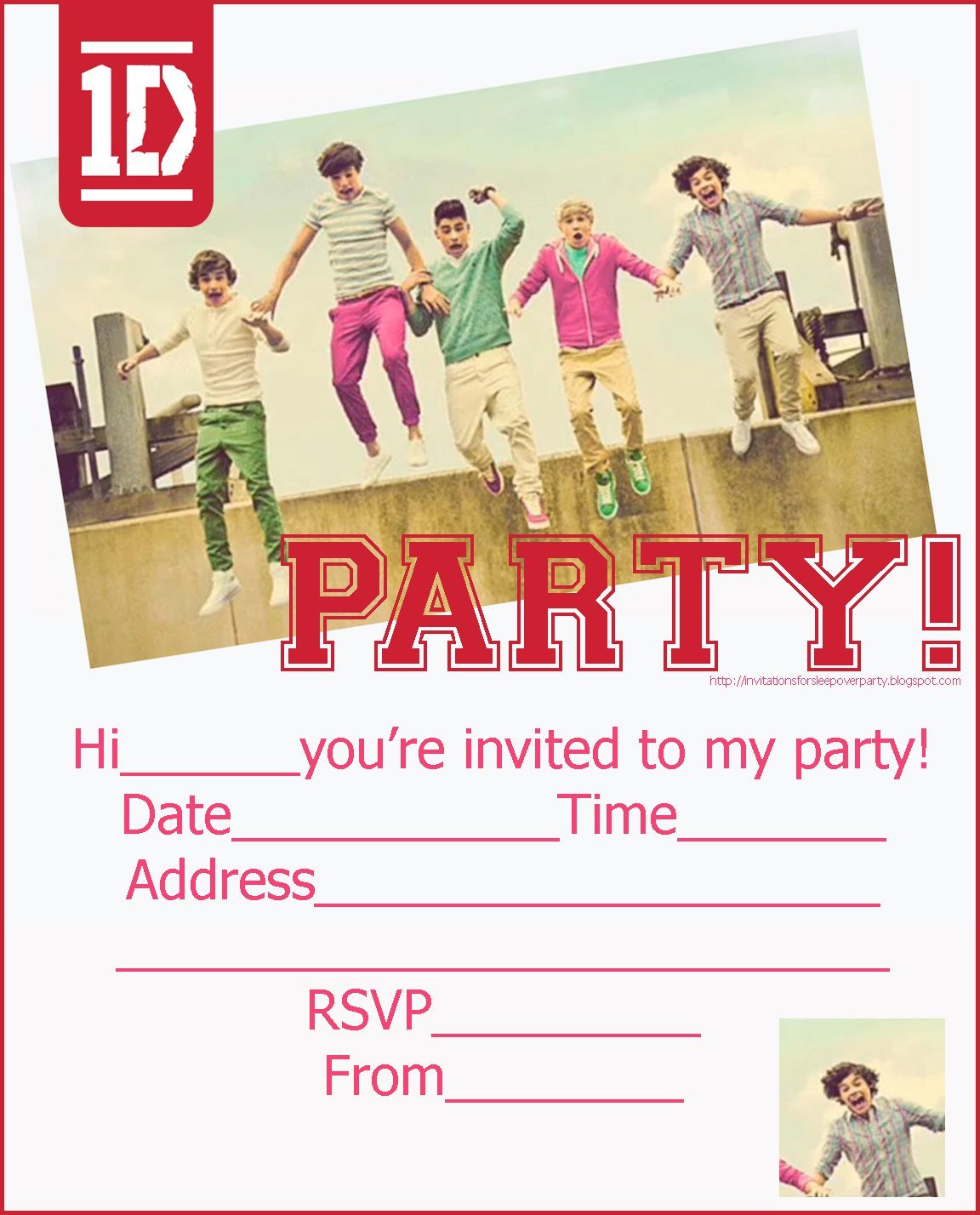 Free Printable Slumber Party Invitations Girls 2015