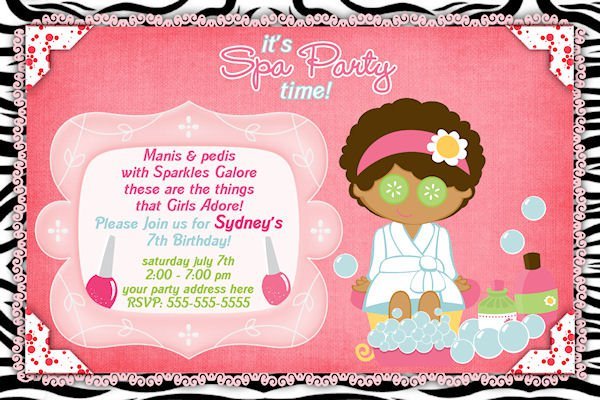 Free Printable Slumber Party Invitations Girls 2016