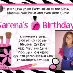 Free Printable Spa Party Invitations For Girls