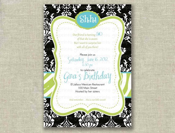 Free Printable Surprise Birthday Party Invitations 2018