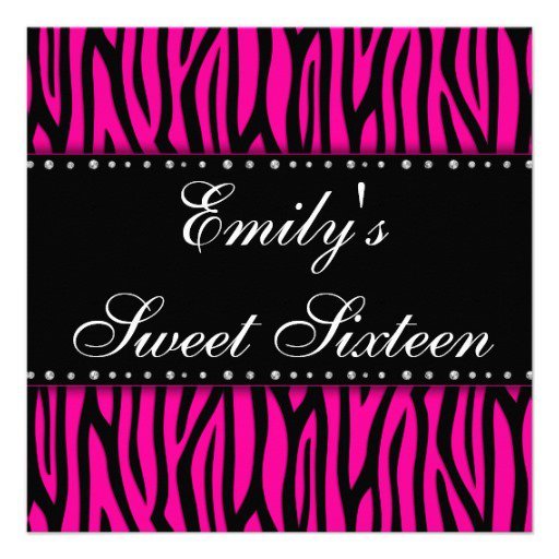 Free Printable Sweet 16 Invitation Cards 2017
