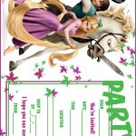 Free Printable Tangled Party Invitations
