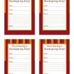 Free Printable Thanksgiving Party Invitations