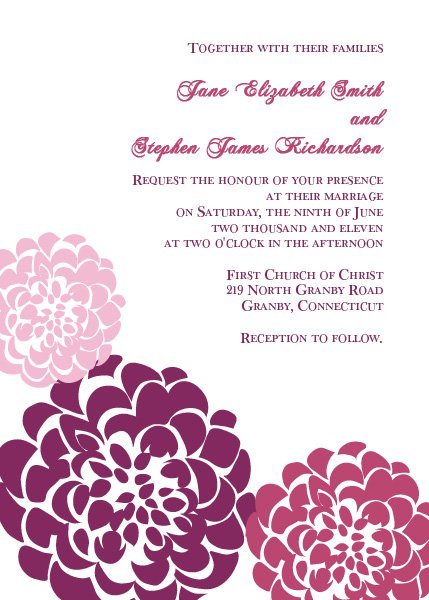 Free Printable Wedding Invitation Templates 2016