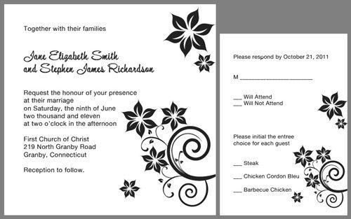 Free Printable Wedding Invitations Templates Downloads 2016