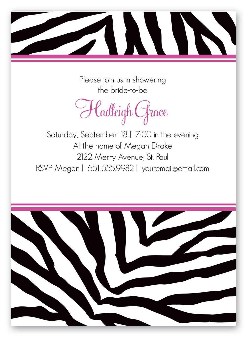 Free Printable Zebra Invitation Templates Free Printable Zebra Invitation Templates