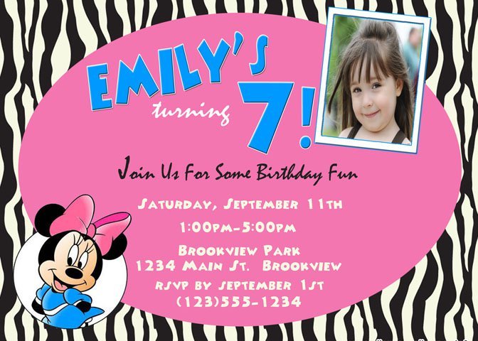 Free Printable Zebra Invitations For Birthdays 2016