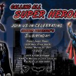 Free Spiderman Birthday Party Invitations Printable