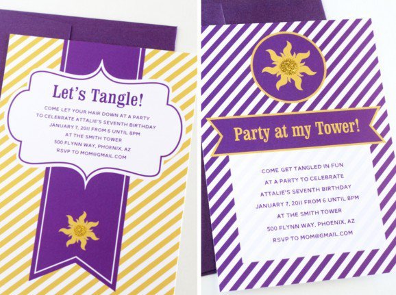 Free Tangled Printable Birthday Invitations 2018