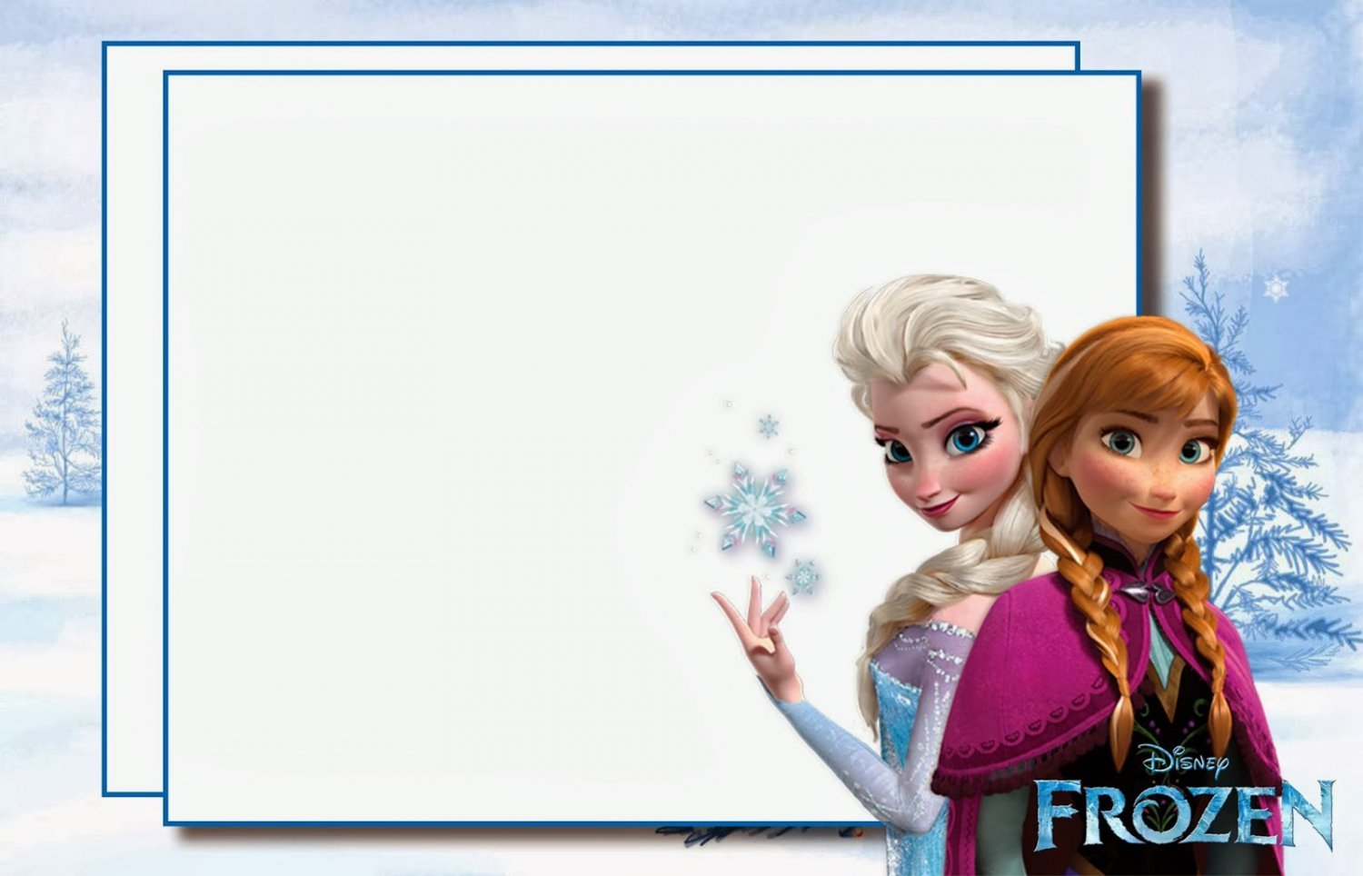 Frozen Birthday Party Invitations Printable Free