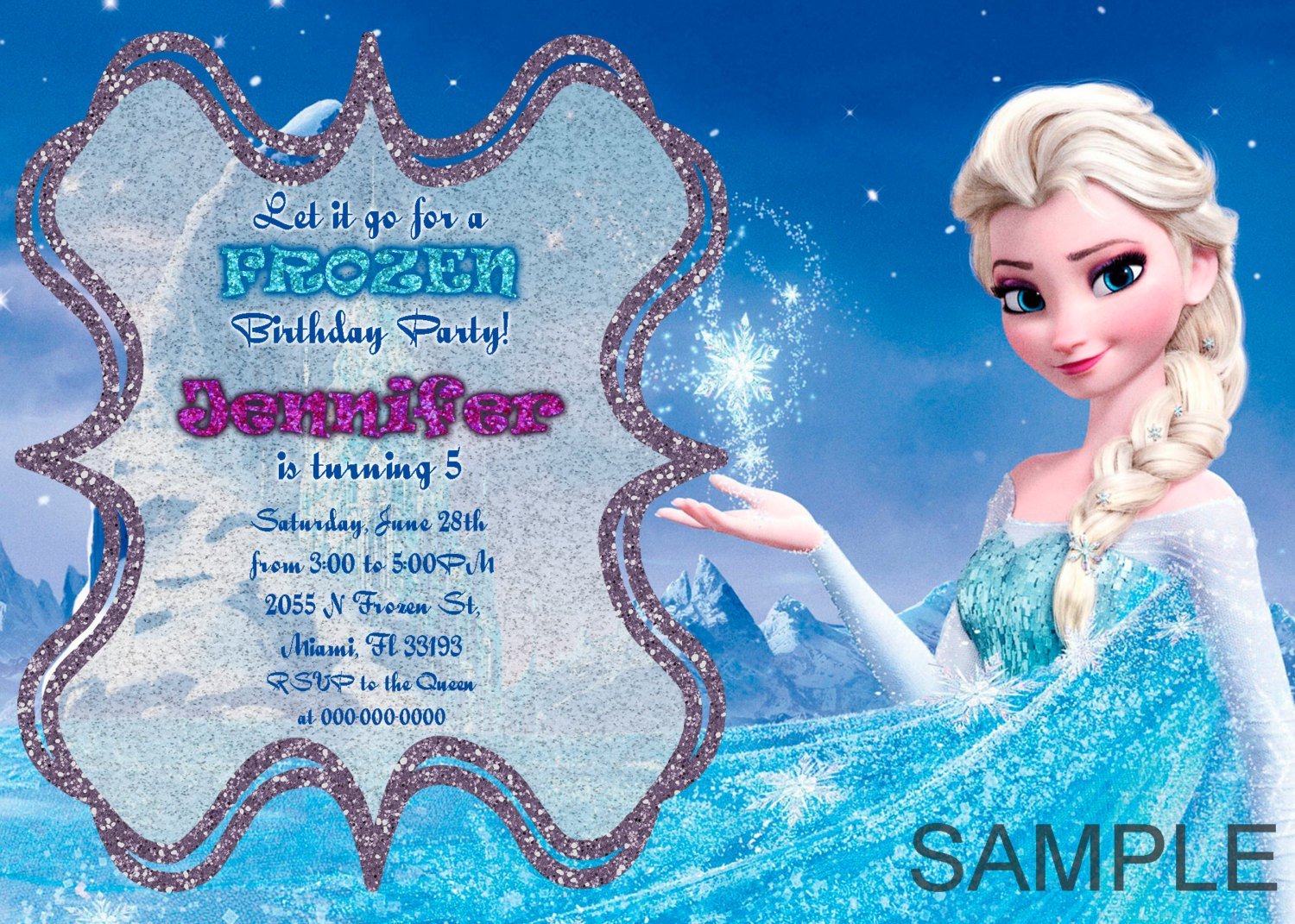 Frozen Party Invitations Uk Printable