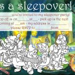 Girls Sleepover Invitations Free Printable