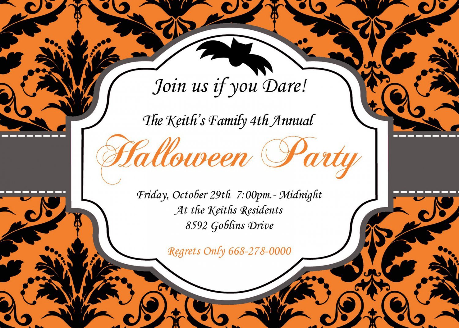 Halloween Invitations Free Printable