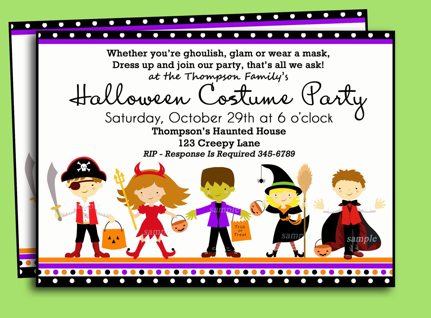 Halloween Printable Invitations Kids