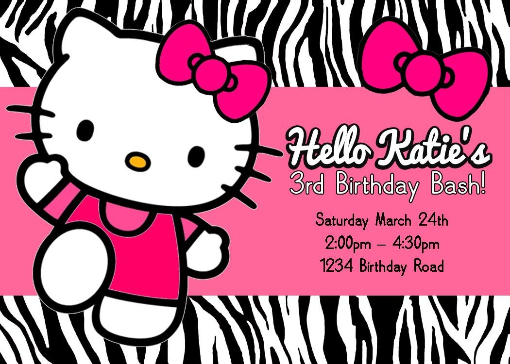 Hello Kitty Invitations Printable Birthday