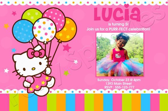 Hello Kitty Printable Birthday Invitations Free 2015