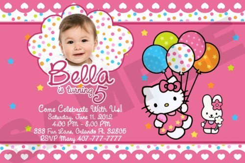 Hello Kitty Printable Invitations Birthday 2018