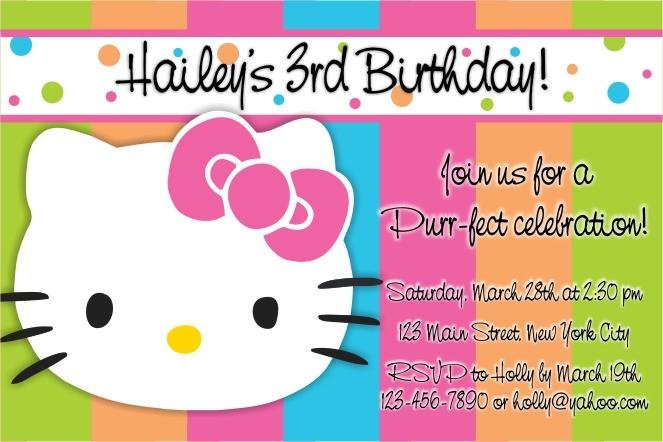 Kids Birthday Party Invitations Templates Free Printable 2018