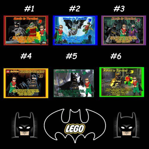 Lego Batman Party Invitations Printable