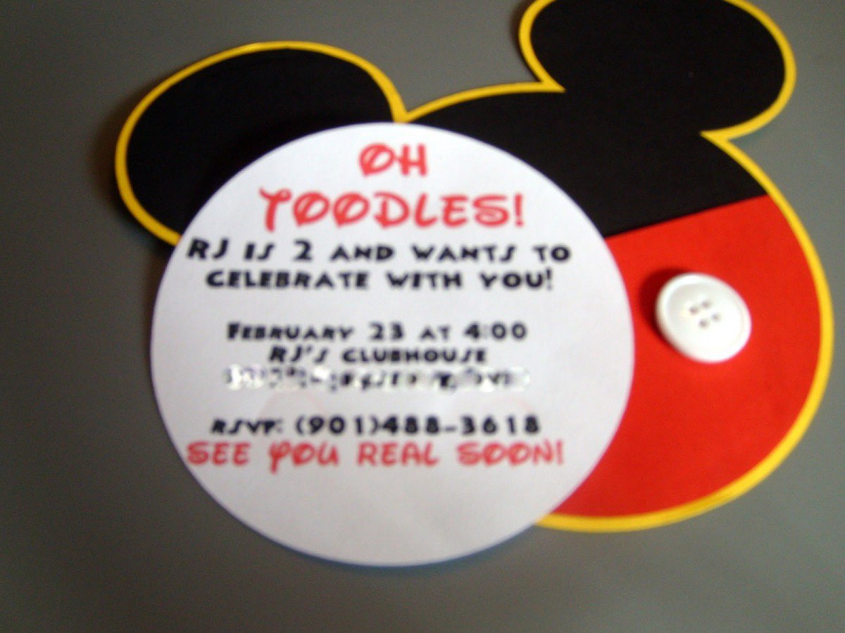 Mickey Mouse Clubhouse Invitation Template Ideas Free 2015