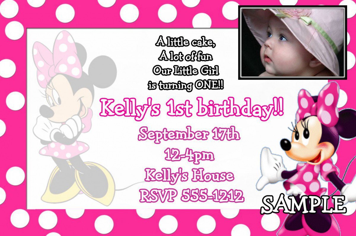 Minnie Mouse Invitations Template Free 2015