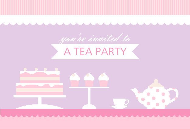 Princess Tea Party Printable Invitations 2018