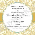 Printable 50th Anniversary Invitations