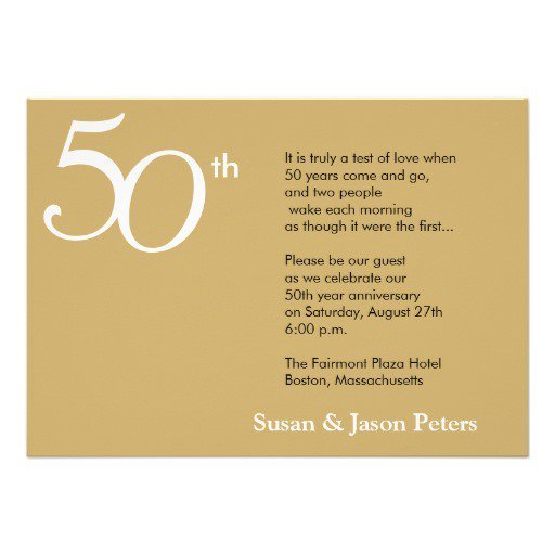 Printable 50th Anniversary Invitations Free 2015