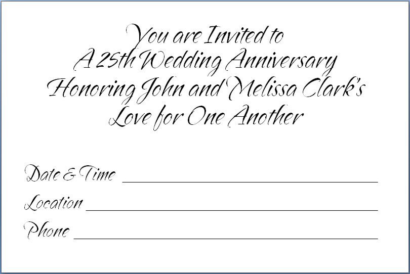 Printable 50th Anniversary Invitations Free 2018