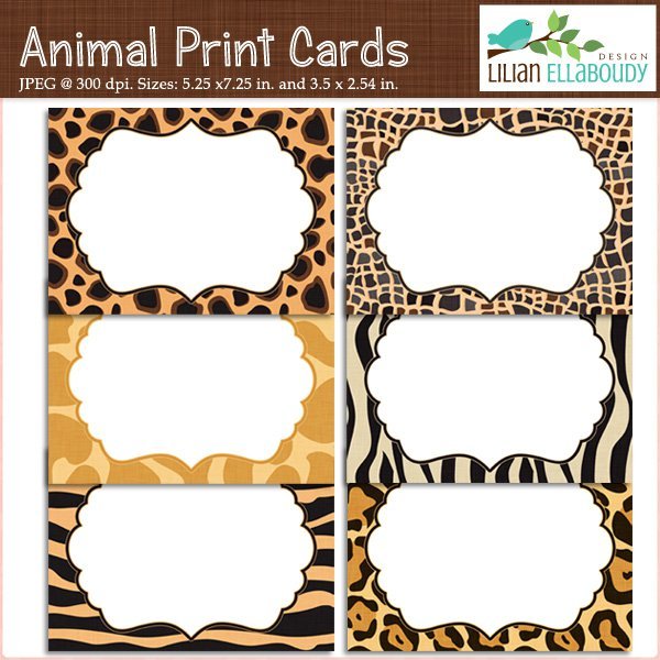 Printable Animal Print Birthday Invitations 2017