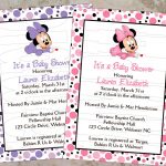 Printable Baby Minnie Mouse Invitations