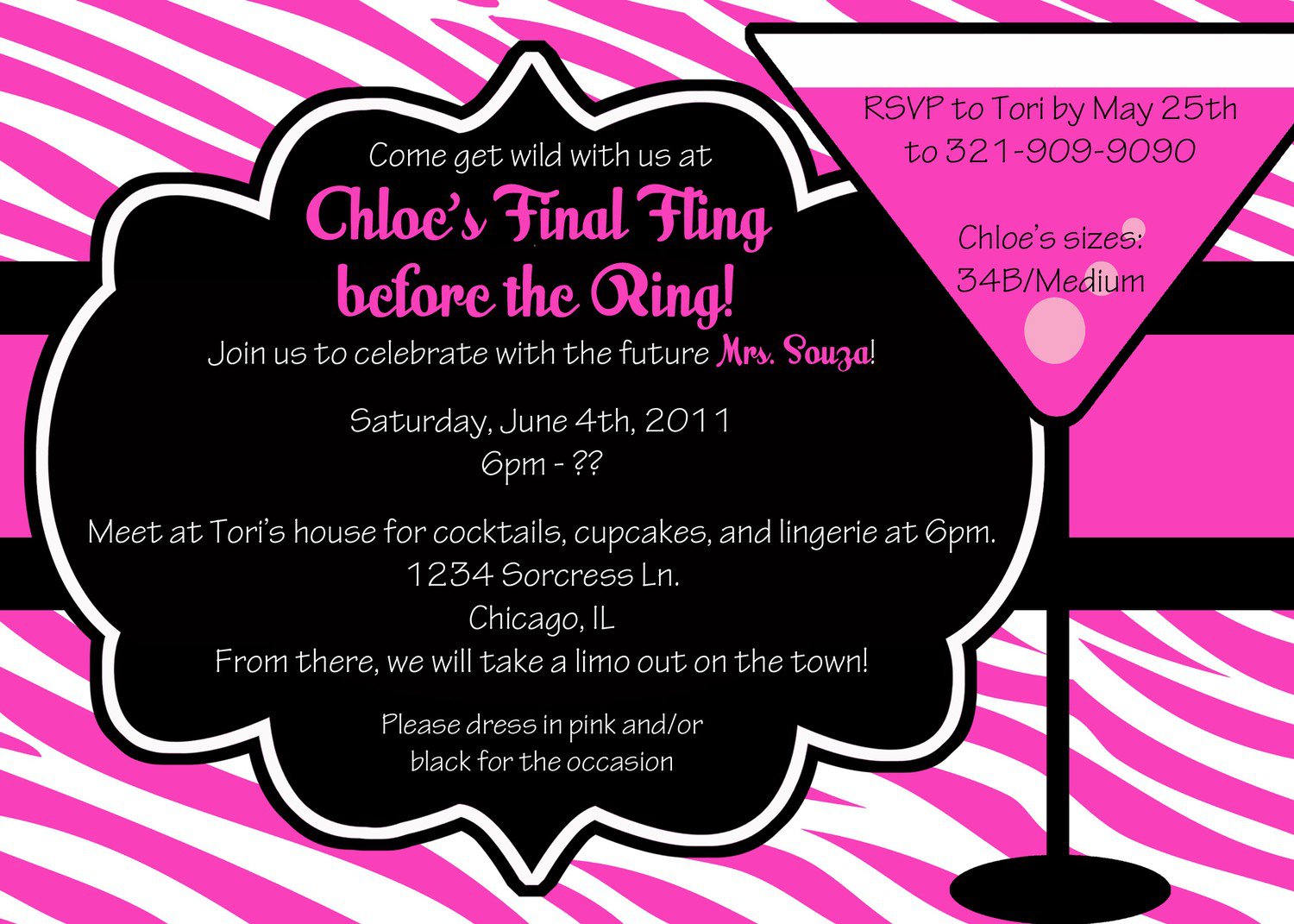 Printable Bachelorette Party Invitation Ideas