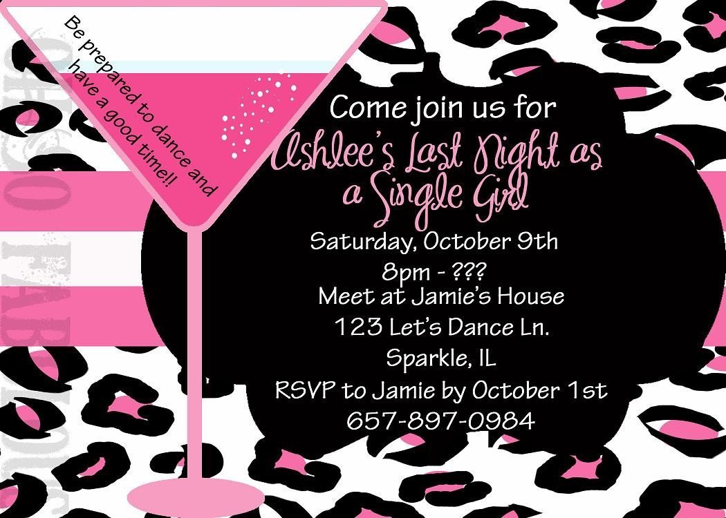 Printable Bachelorette Party Invitation Templates