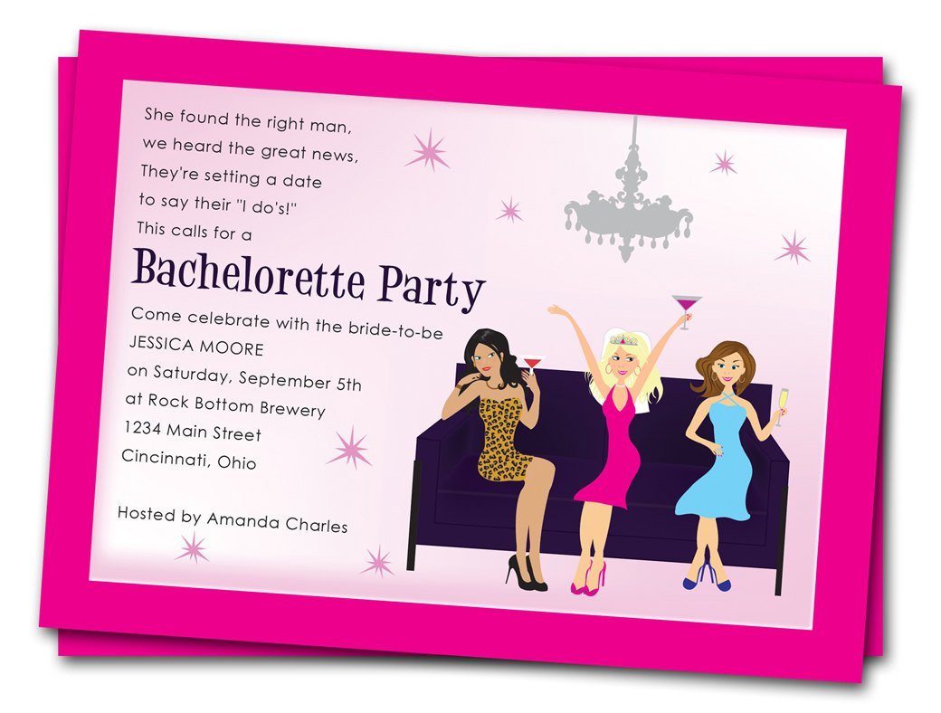 Printable Bachelorette Party Invitations Free