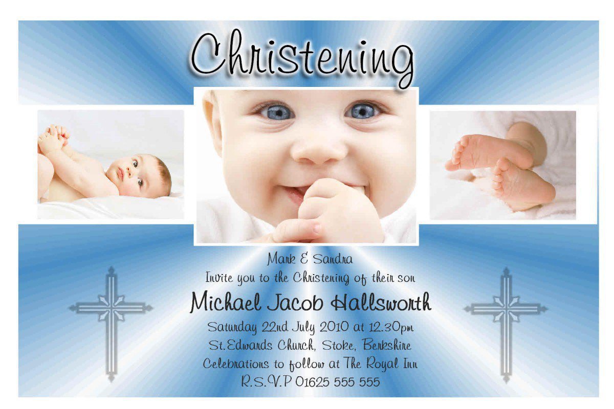 Printable Baptism Invitations Templates 2017