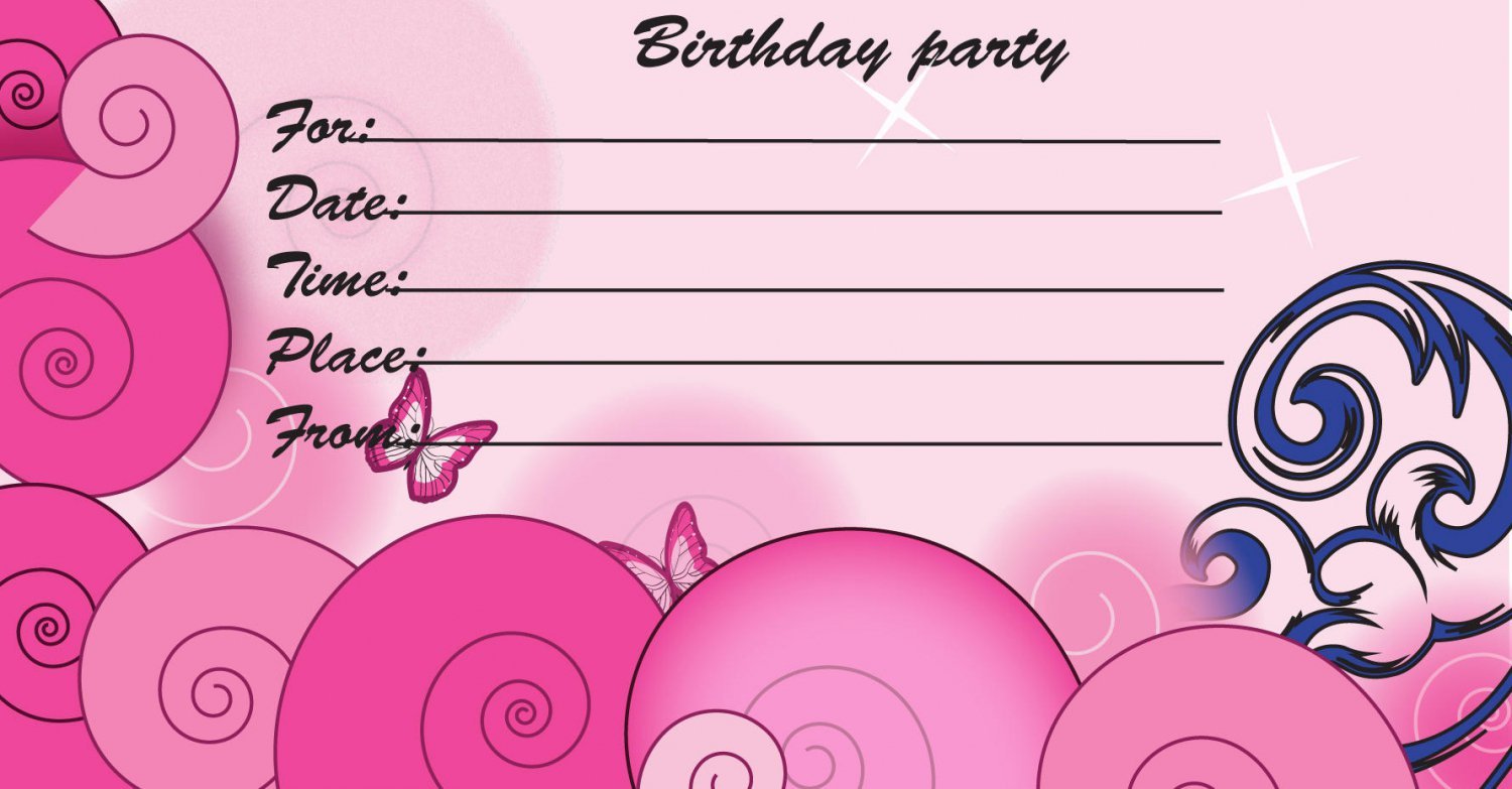 Printable Birthday Invitation Templates