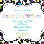 Printable Birthday Party Invitations For Girls
