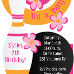 Printable Bowling Invitation Templates