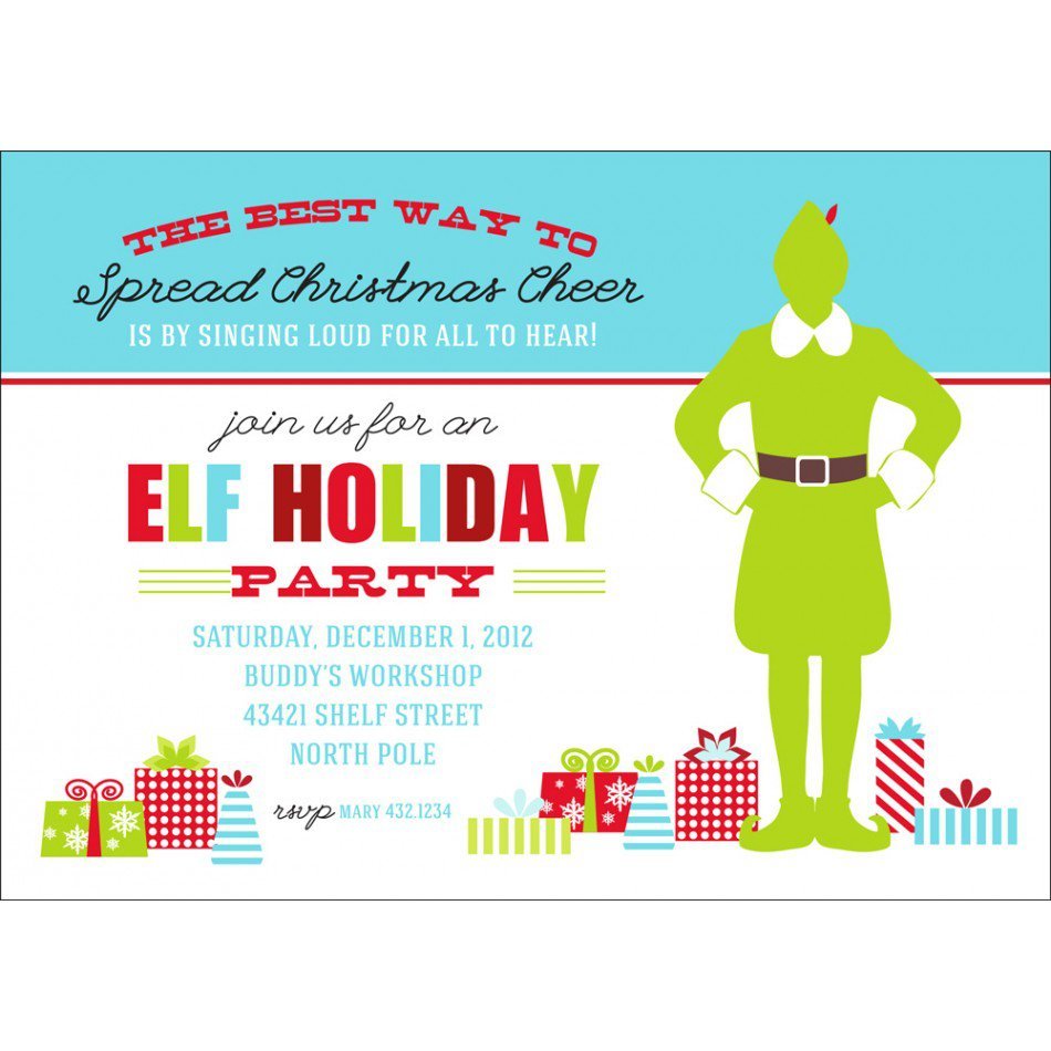 Printable Christmas Party Invitation Cards