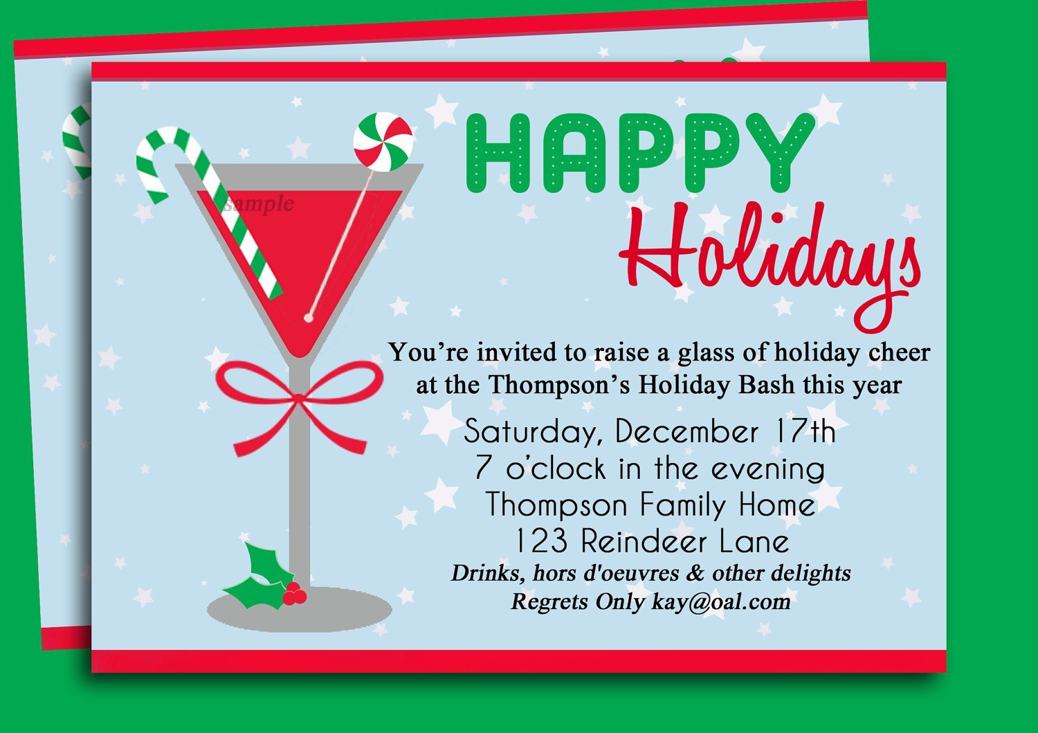 Printable Company Christmas Party Invitations