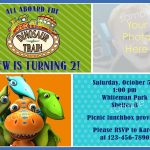 Printable Dinosaur Train Invitations