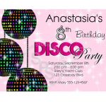Printable Kids Disco Party Invitations