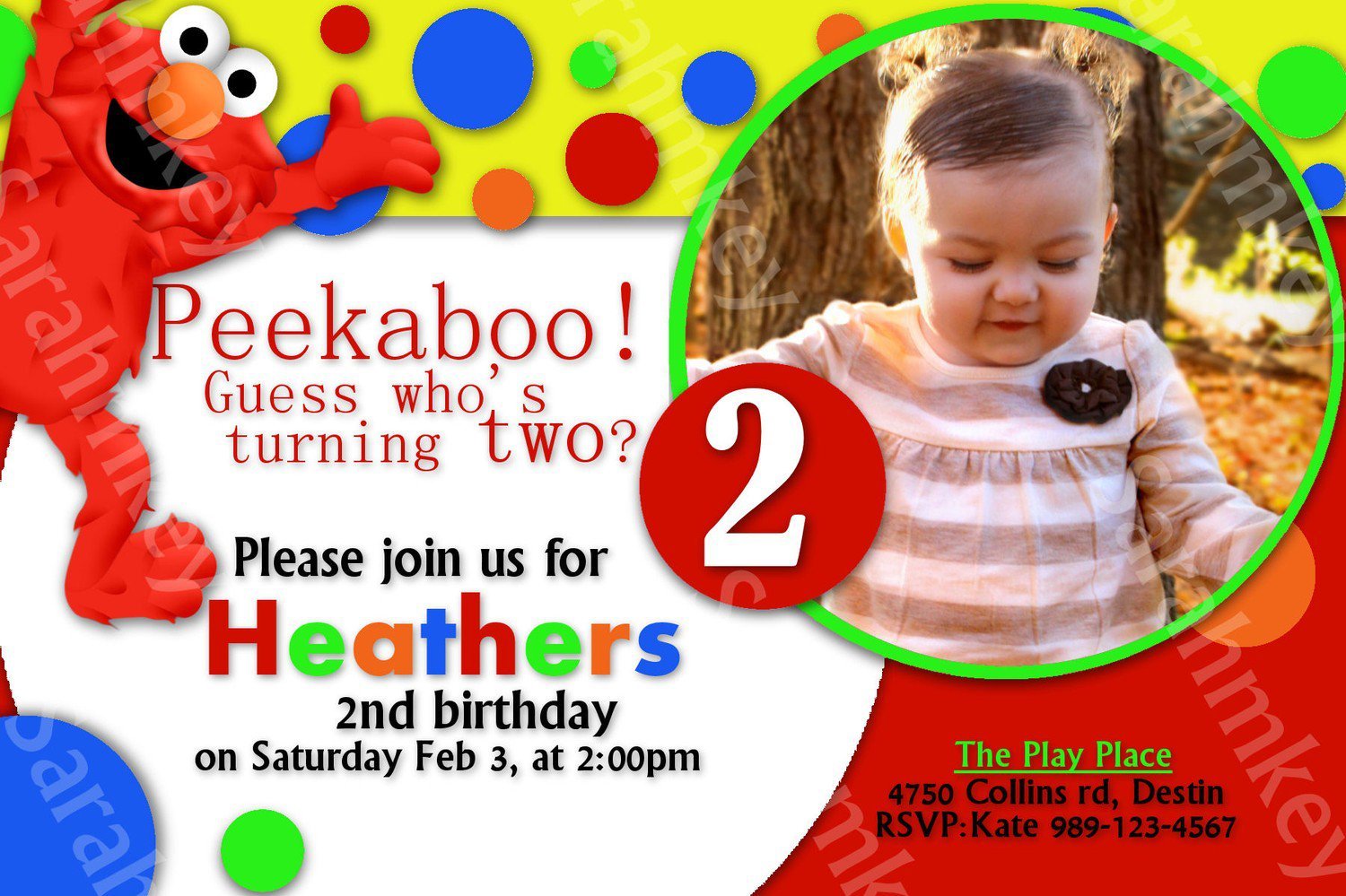 Printable Elmo Invitations For Free