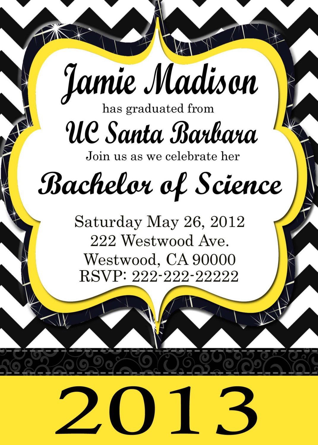 Printable Graduation Party Invitations 2013