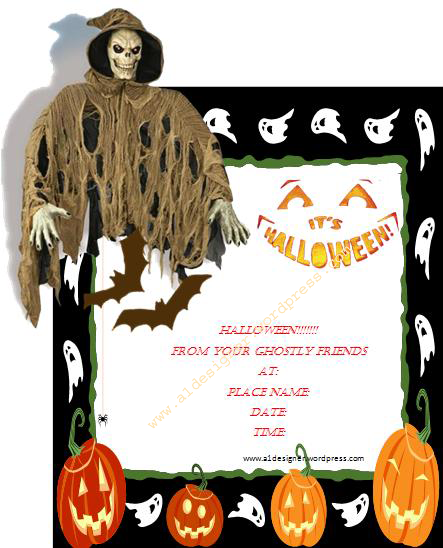 Printable Halloween Invitation Cards 2015