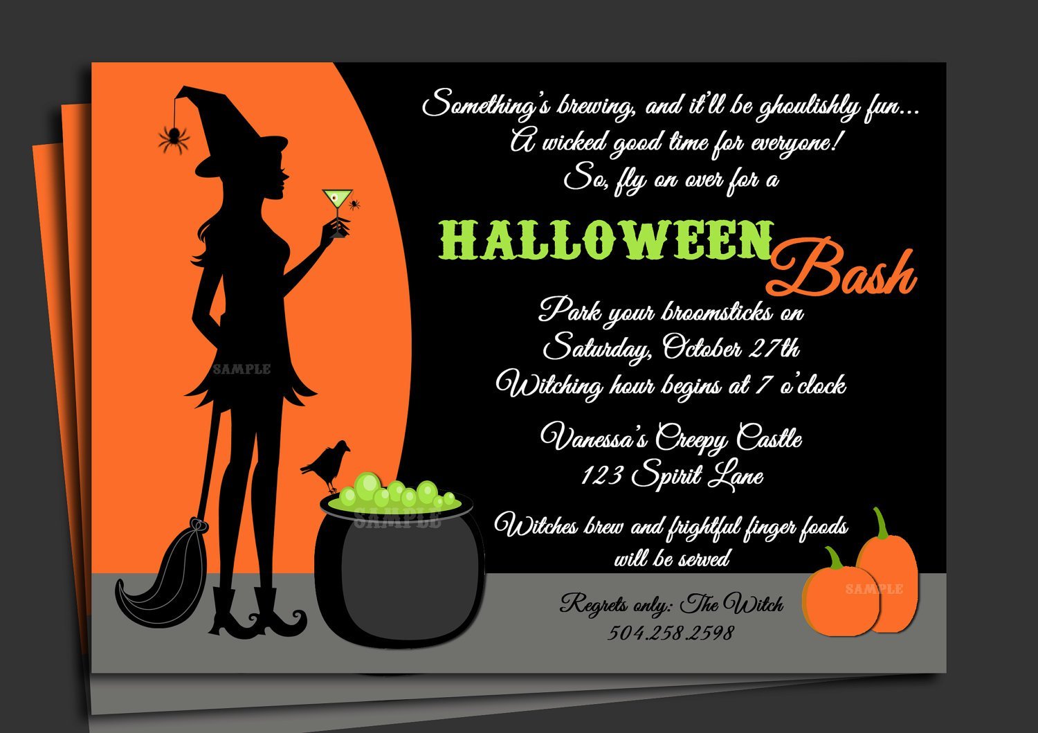 Printable Halloween Party Invitation Ideas