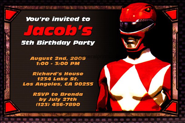 Printable Kids Birthday Party Invitations 2015