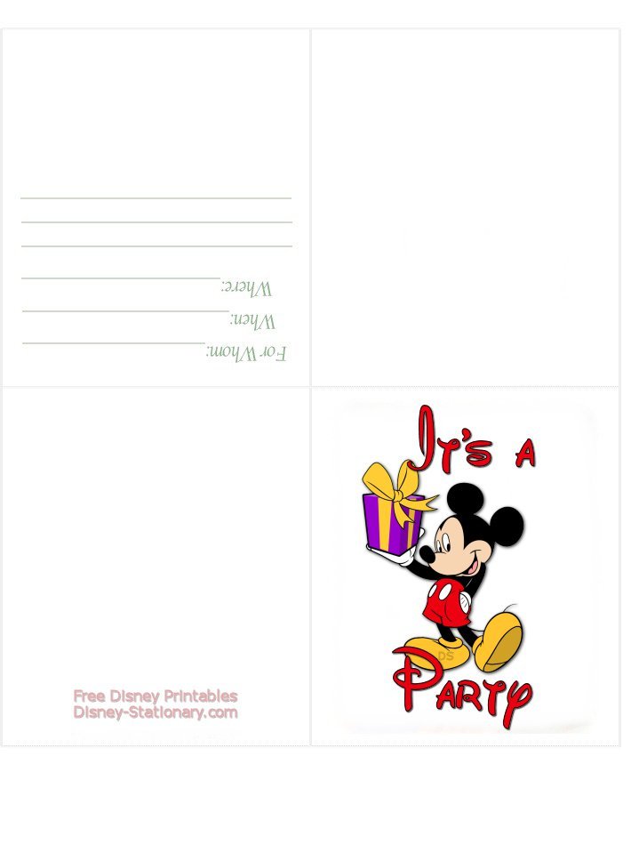 Printable Kids Party Invitations Free 2018